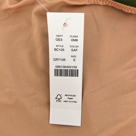 J. Crew Women's Cheeky Bikini Swim Bottom Size S Green Curved Waist Mid Rise UPF - Picture 10 of 10